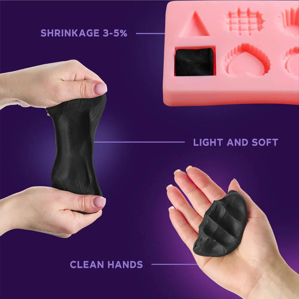 FARBEN S. Air Clay Compound W01 Schwarz 