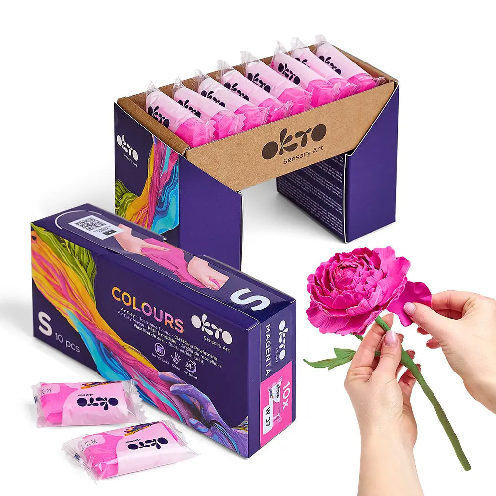 FARBEN S. Air Clay Compound W37 Magenta 