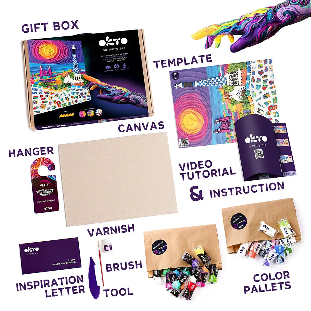 3D-Bilder, Reise-DIY, 3D-Gemälde TM OKTO 