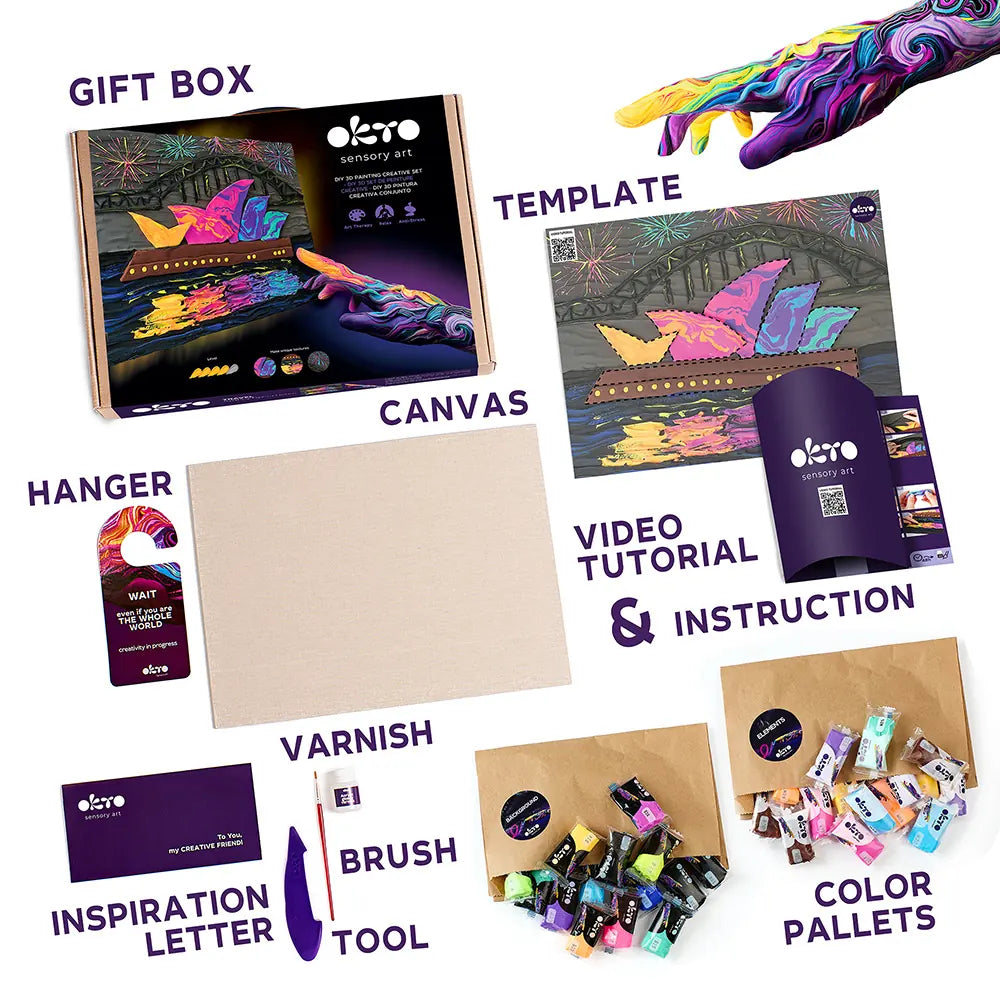 3D-Bilder, Reise-DIY, 3D-Gemälde TM OKTO 