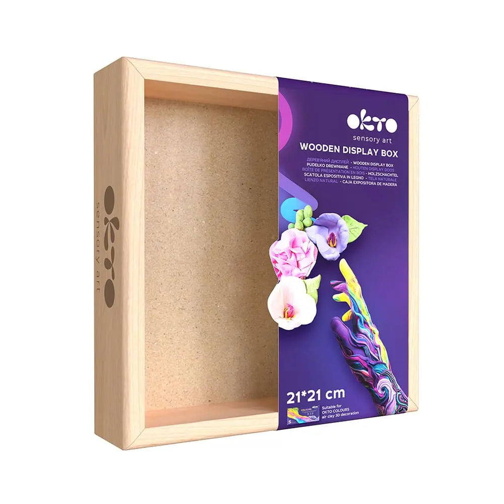 KÜNSTLERBEDARF Holzvitrine 8,3" x 8,3" Zoll 