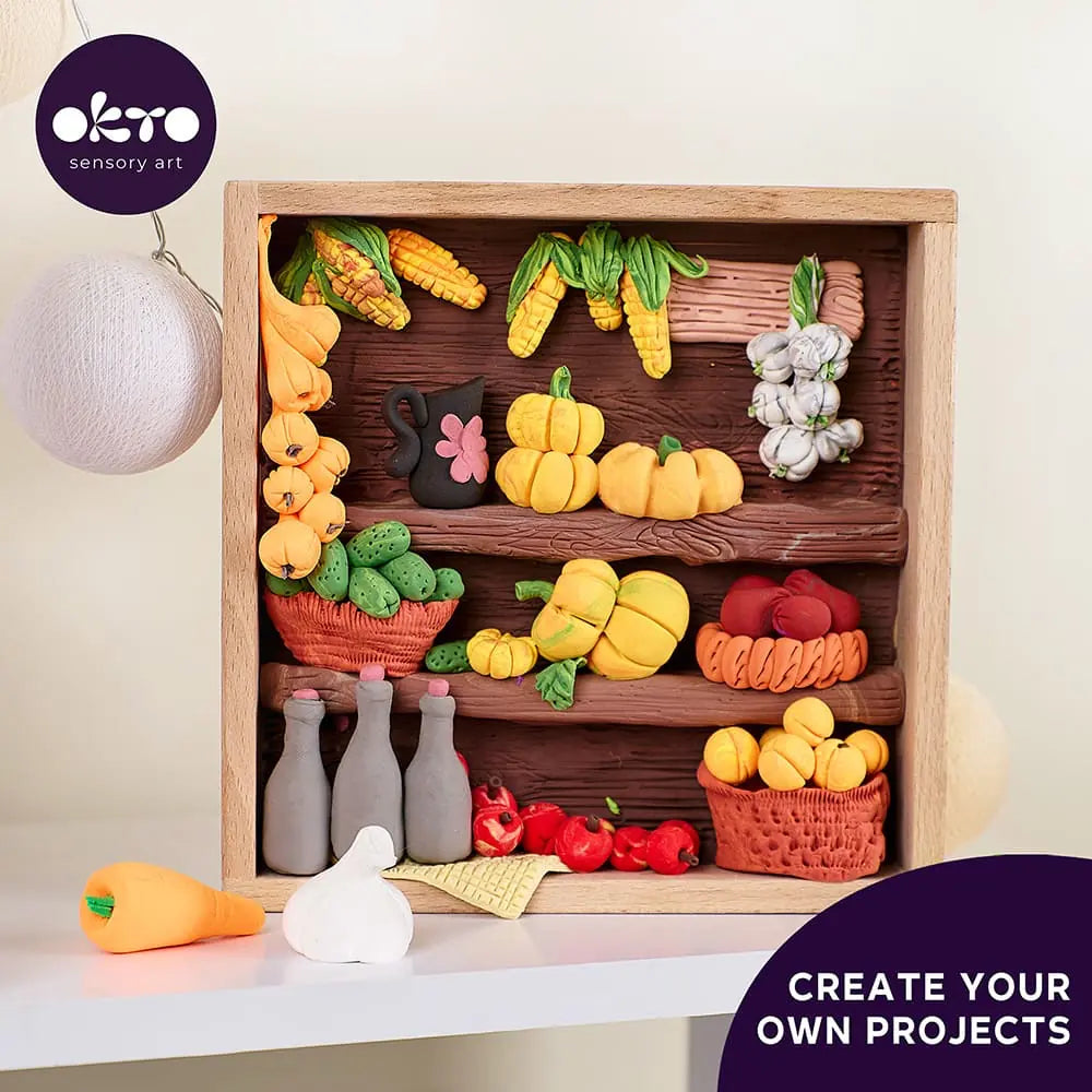 KÜNSTLERBEDARF Holzvitrine 8,3" x 8,3" Zoll 