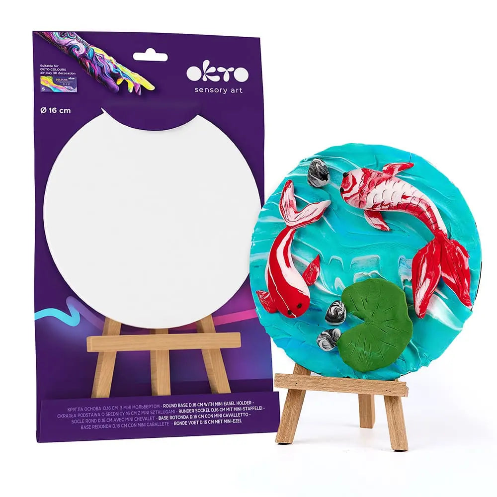 KÜNSTLERBEDARF Runder Sockel D160 mm (Mini-Staffeleihalter ist im Lieferumfang enthalten) 