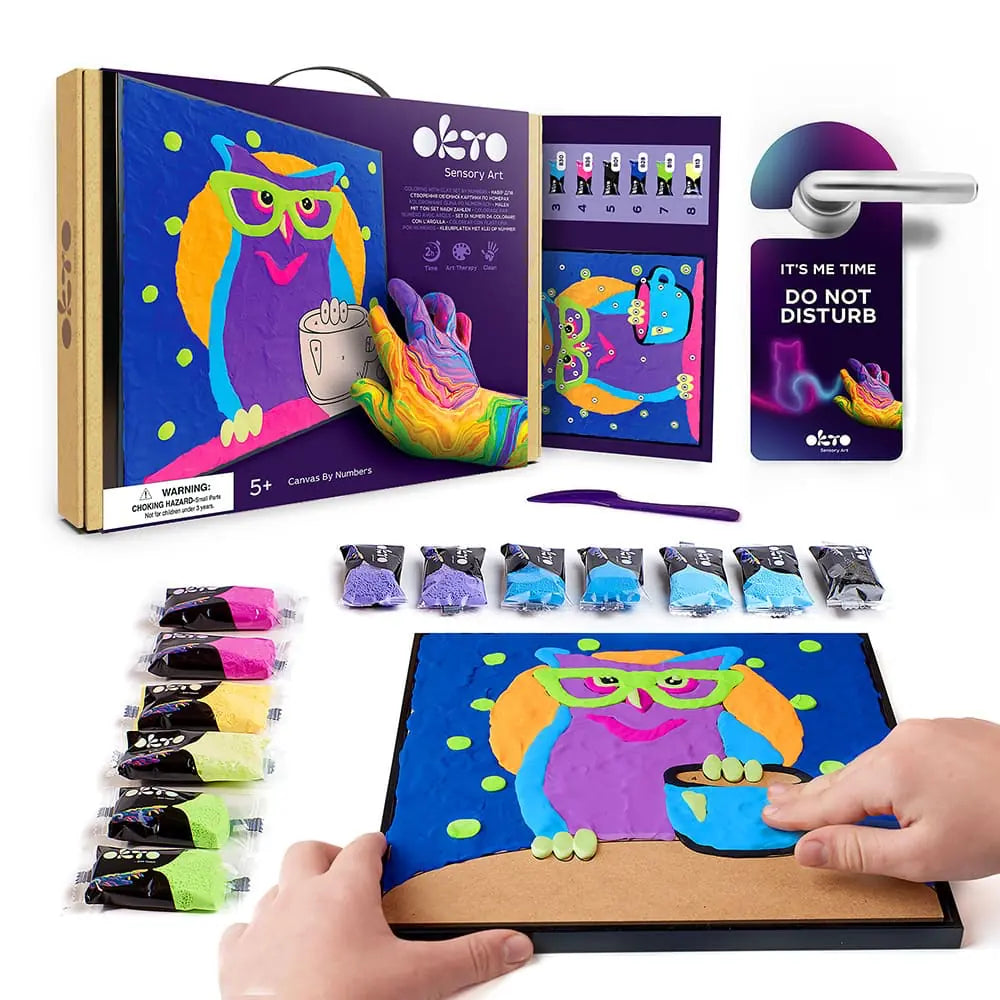 Malset mit Ton nach Zahlen ТМ ОКТО OWL 11,8" x 11,8" Zoll 