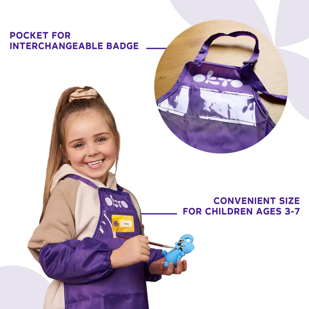 Schürze mit ÄrmelnSchulbedarfSchürze mit Ärmeln 