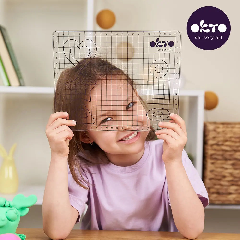 Schulbedarfs-Set mit Matten- und Tonwerkzeugen (Matte, 2 Kunststoffwerkzeuge) 