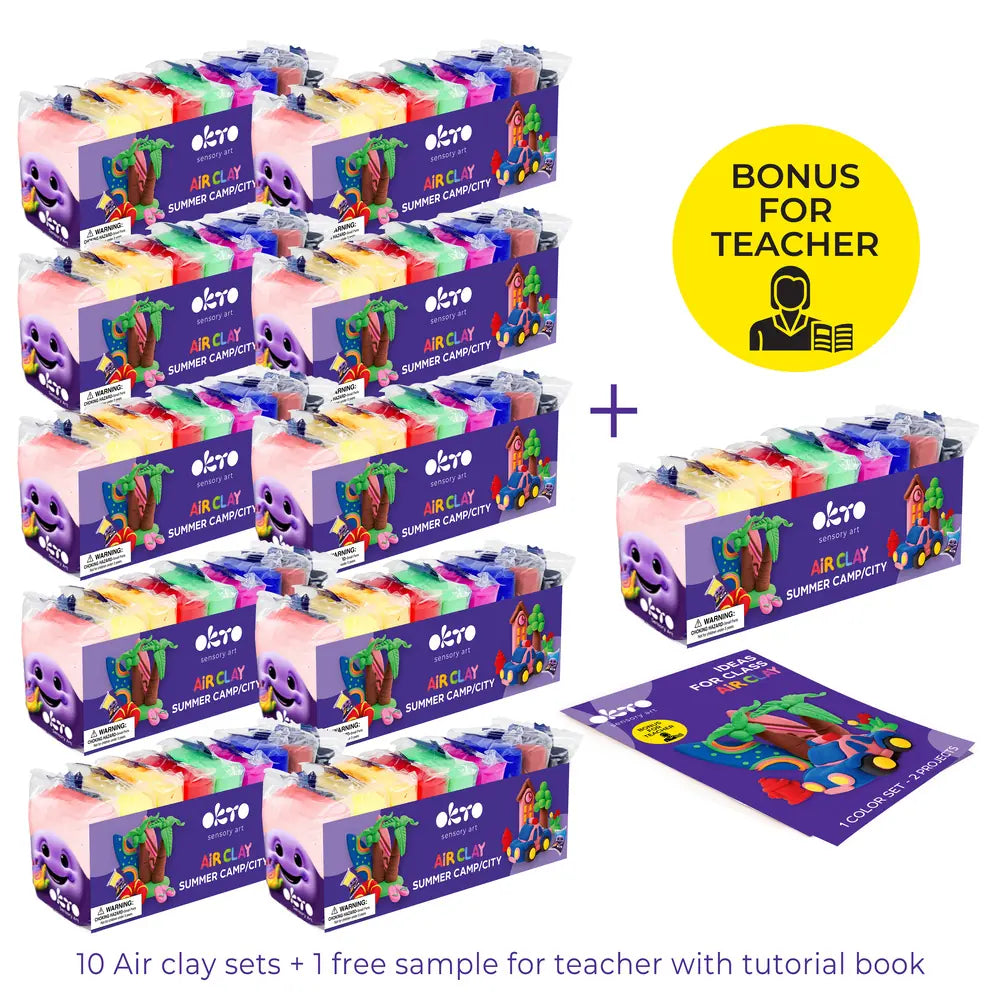 Schulbedarf Air Clay Set Schulbedarf ТМ ОКТО Weltraum/Gemüse 