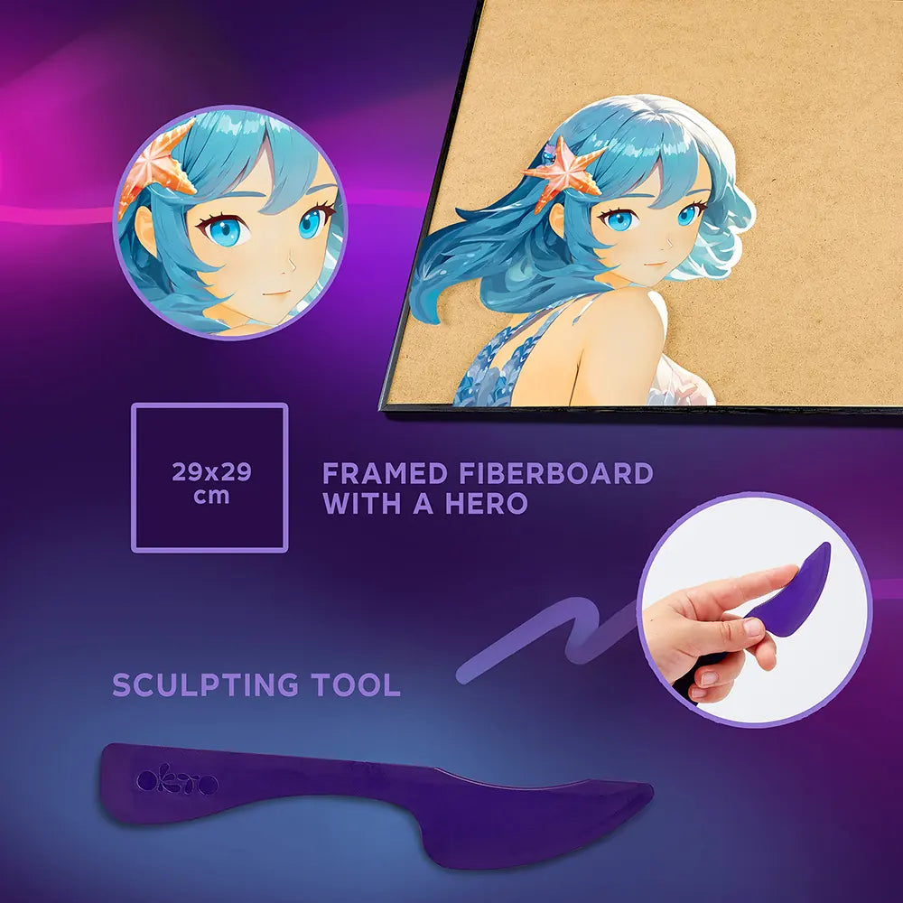 DIY 3D Malset "MANGA" Wasser 30 x 40 cm 