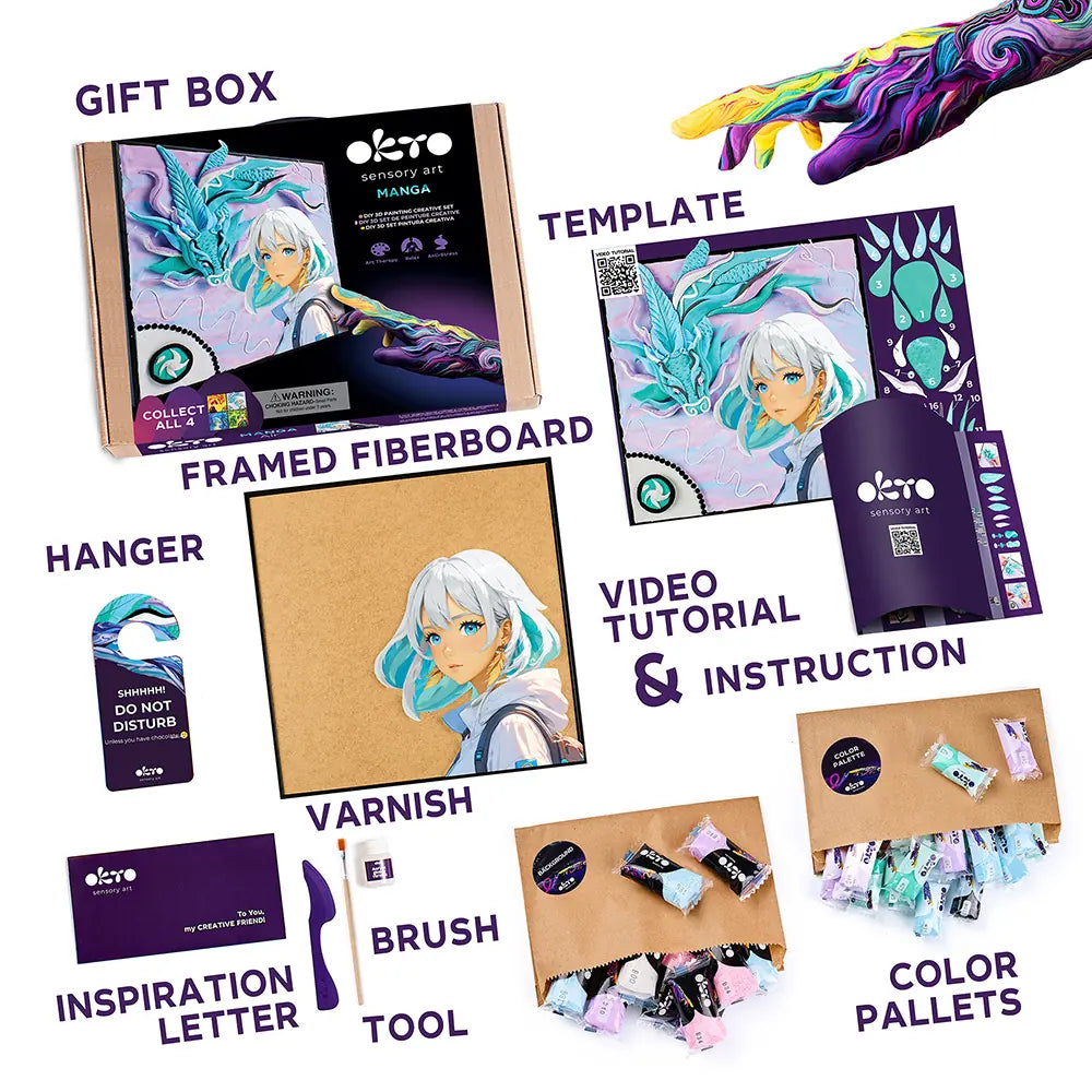 DIY 3D Malset "MANGA" Air 30 x 30 cm 