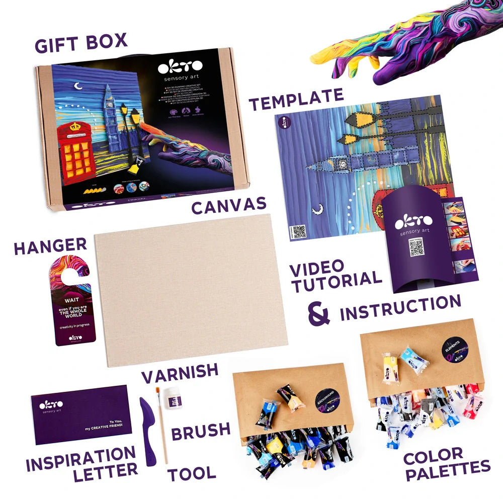 3D-Bilder, Reise-DIY, 3D-Gemälde TM OKTO 