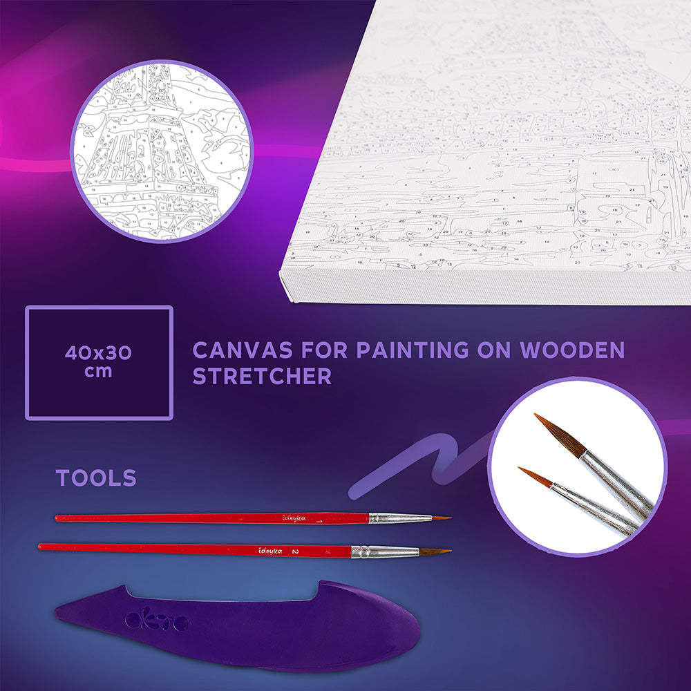 3D-Modellier- und Malset TM OKTO &amp; Ideyka „Grüße aus Paris“ 11,8" x 15,7" Zoll