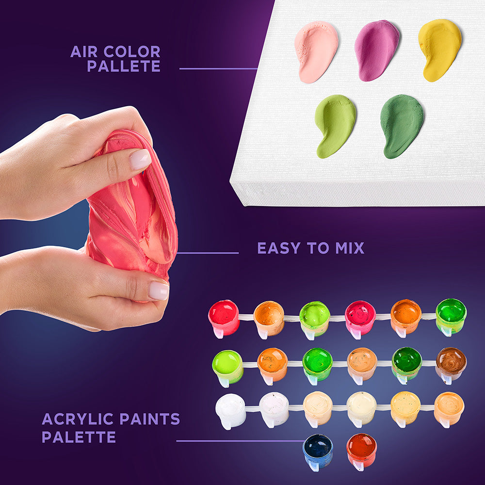 3D-Modellier- und Malset TM OKTO &amp; Ideyka „Eine Katze mit Blumenkrone“, 30 x 30 cm