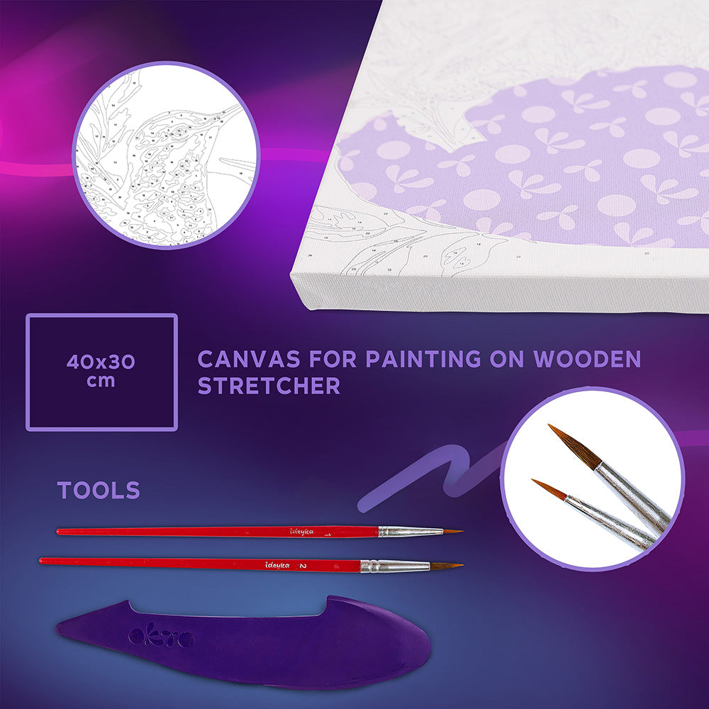 3D-Modellier- und Malset TM OKTO &amp; Ideyka „Verliebte Kolibris“ 11,8" x 15,7" Zoll