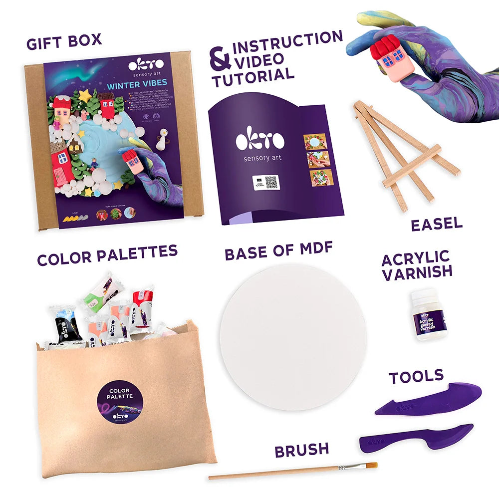 3D-Kreativset "Winter Vibes" 21 x 21 cm